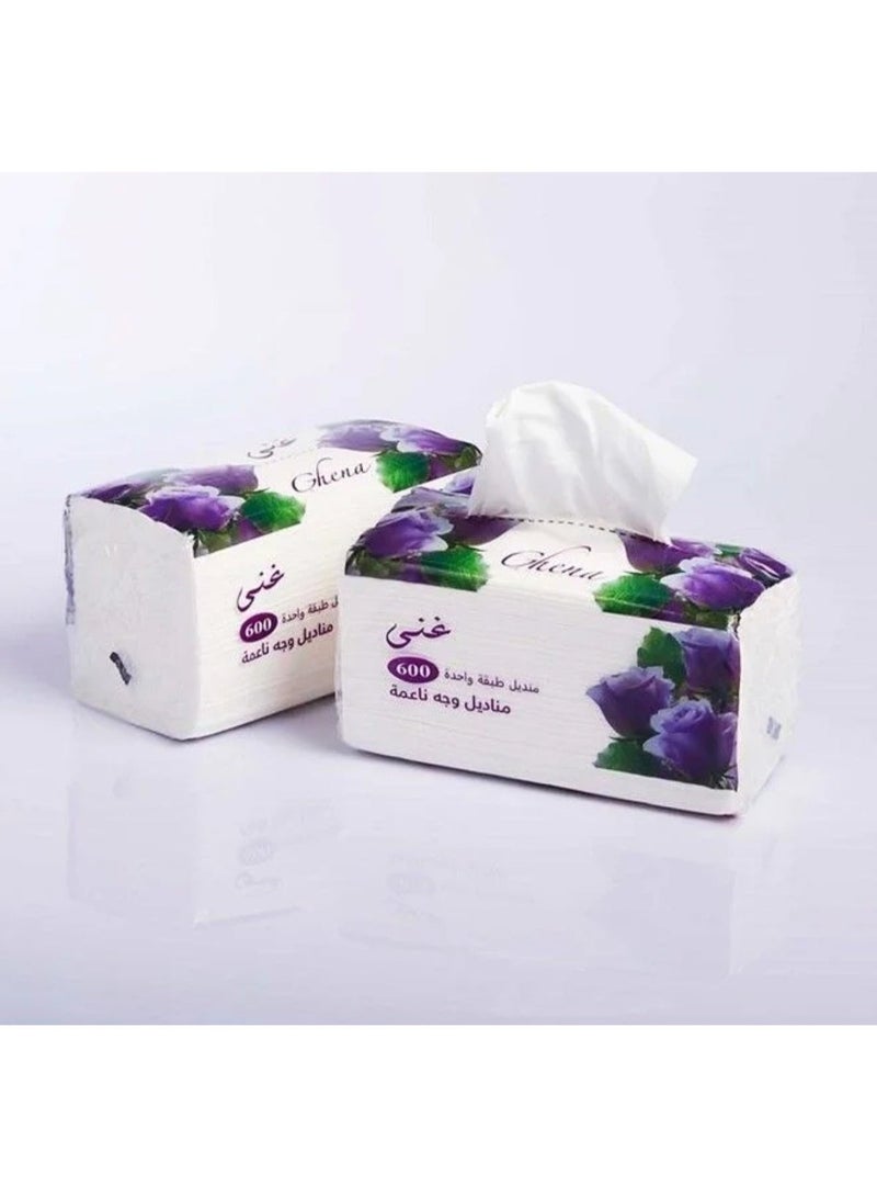 Ghena Soft paper Tissues Skin friendly Highly Absorbent White paper face Towel-6000pcs - Image 2